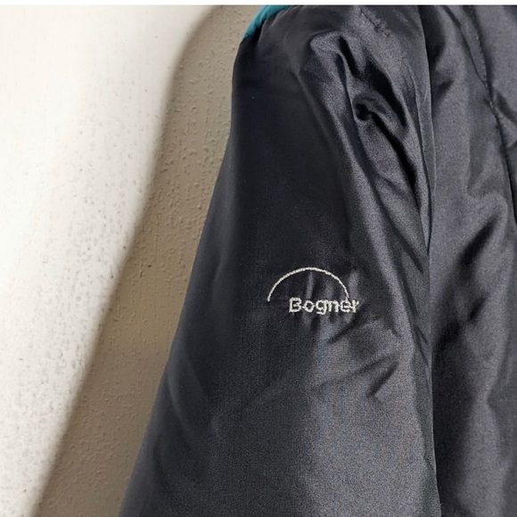 Vintage Bogner Ski Snow Puffer Jacket Black Purple Pink Teal 12 RUNS SMALL - Picture 12 of 13